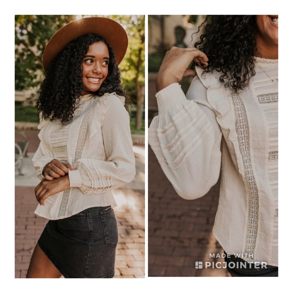NWT Roolee Schulyer Lace Blouse